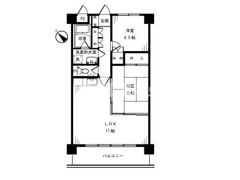 アルデール枡形の間取り画像