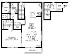 クラージュの間取り画像
