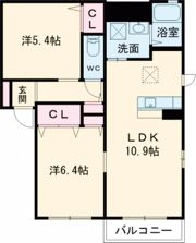 ファミーユ樹A棟の間取り画像