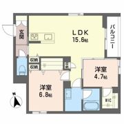 仮称 神通町 シャーメゾンの間取り画像