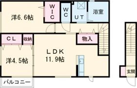 ベルヴィル明石の間取り画像