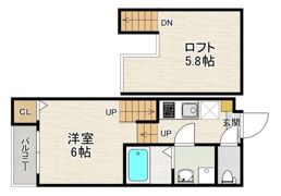 ハーモニーテラス今宿の間取り画像