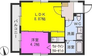 アクシスコート井尻の間取り画像