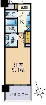 フロンティアききつIの間取り画像