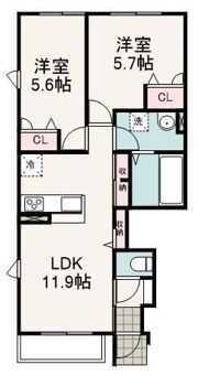ナチューレ竜南 N棟の間取り画像
