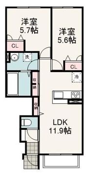 ナチューレ竜南 N棟の間取り画像