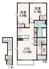 ナチューレ竜南 N棟の間取り画像
