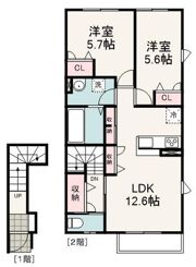 ナチューレ竜南 N棟の間取り画像