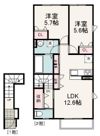 ナチューレ竜南 N棟の間取り画像