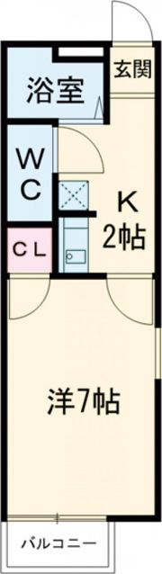 カルム・ラ・フォーレB棟の間取り画像