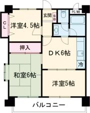 甲南グランドハイム兵庫の間取り画像