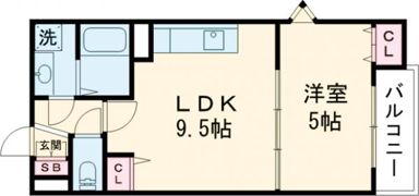 クレアール茨木の間取り画像