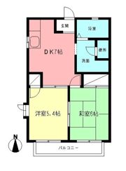 ハイム・クボタAの間取り画像