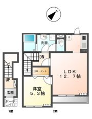 エキュールリープEの間取り画像