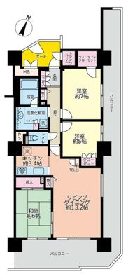 オラリオンサイト二番館の間取り画像
