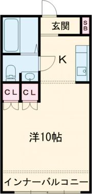 プール・トゥー・ジュールB棟の間取り画像