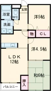 ウエストリバーの間取り画像