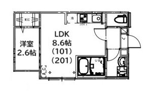KEIAI RESIDENCE 久米川Ⅱの間取り画像