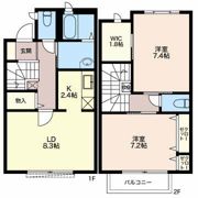 リベルテ・ドミール Bの間取り画像