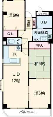 ユートピアタウン北館の間取り画像