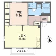 グレイス笹原 Bの間取り画像