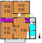 サンビレッジ新田 Cの間取り画像