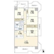 レインボー前並の間取り画像