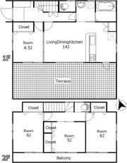 小田原市小竹戸建の間取り画像