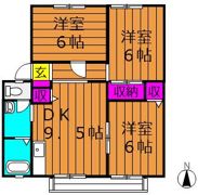 サンビレッジ新田 Cの間取り画像