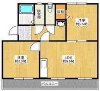 コンチェルト東合川Ⅱの間取り画像