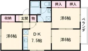 オークスB棟の間取り画像
