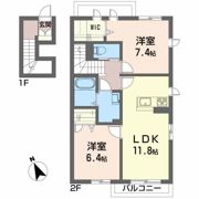シャーメゾンフヂナミAの間取り画像