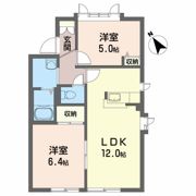 ディアス上堂 Cの間取り画像