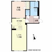 ソレイユ小浜 B棟の間取り画像