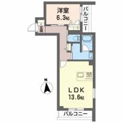 セレナヴィラ中通の間取り画像