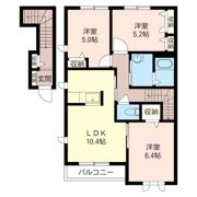 ラ・ファミリーナAの間取り画像