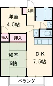 コーポ遊園の間取り画像