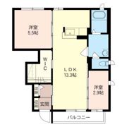 レイクヴィラ御茶園 Dの間取り画像