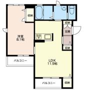 レジデンス神峰の間取り画像