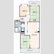 パストラルハイム明徳1番館 505号室の間取り画像