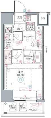 クレヴィスタ横浜関内Ⅱの間取り画像