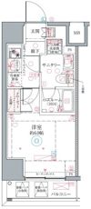 クレヴィスタ横浜関内Ⅱの間取り画像