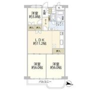 フドウ三軒茶屋ハイツの間取り画像