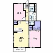 ピースフルハイツ Bの間取り画像