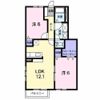 ピースフルハイツ Bの間取り画像