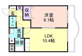 メゾン浜の宮Ⅱの間取り画像