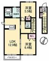 コーポ カノンA棟の間取り画像
