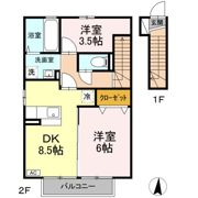 セレネティー Aの間取り画像