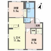 メゾンボヌールⅡ A棟の間取り画像