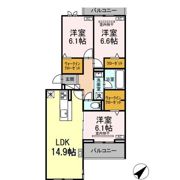 D craft 谷田の間取り画像